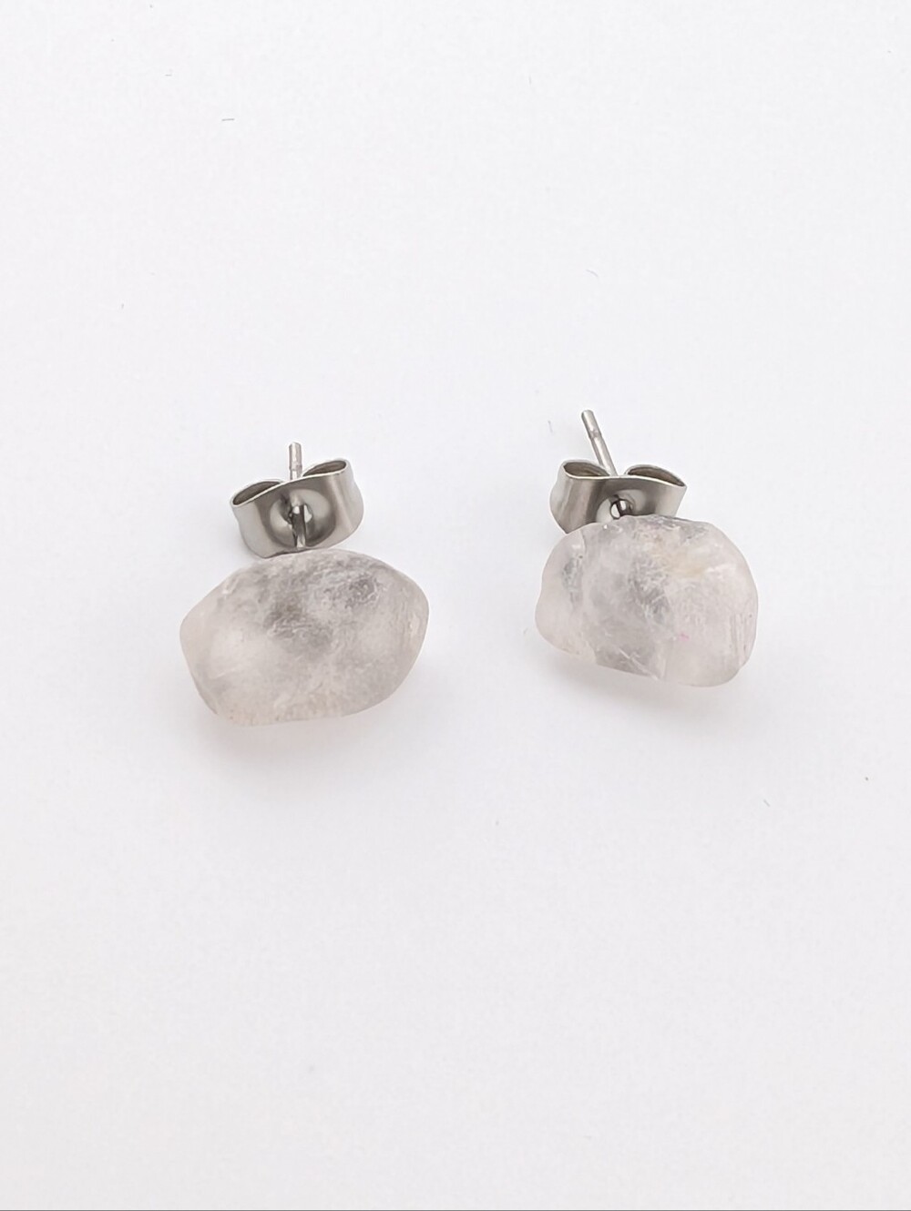Quartz Crystal Earrings - Artisan Handmade Jewelry - M003